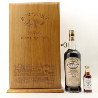 Bowmore 1964 35 Year Old Single Cask #3709 & Matching Mini 5cl