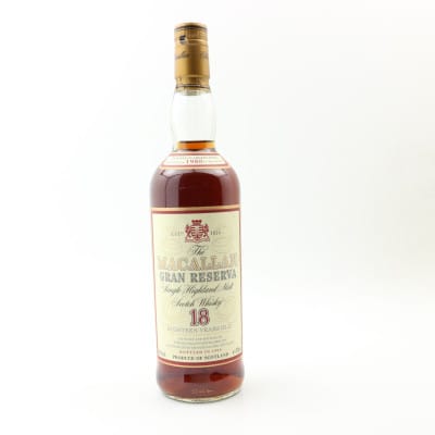 Macallan 1980 18 Year Old Gran Reserva