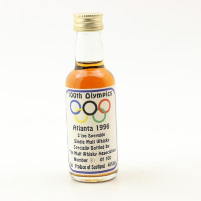Speyside Single Malt 21 Year Old for Atlanta Olympics 1996 Malt Whisky Association Mini 5cl