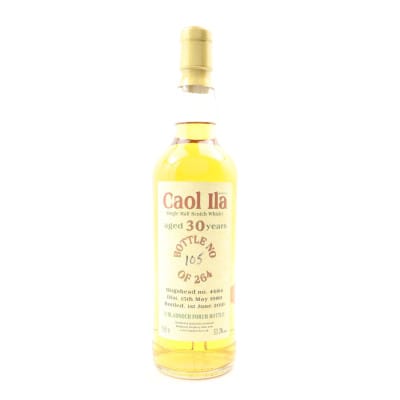 Caol Ila 30 Year Old, Hogshead Cask, Cask #4684, 1980, Bladnoch, 53.3% whisky bottle