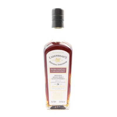 Glenrothes Glenlivet 28 Year Old, Pedro Ximénez Cask, 1997, Cadenhead's, 55.9% whisky bottle