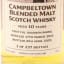 Campbeltown Blended Malt 2016 10 Year Old Main Street Whisky Club Innagural Release