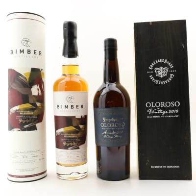 Bimber Single Cask #544-7-/67 For Selfridges 1 x 70cl & Gonzalez Byass 2010 Vintage Oloroso Sherry 1 x 70cl