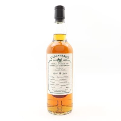 A Speyside Distillery 2001 18 Year Old Cadenhead’s Virtual Open Day 2020
