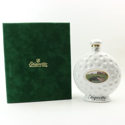 Etiquette St. Andrews Ceramic Golf Ball Decanter