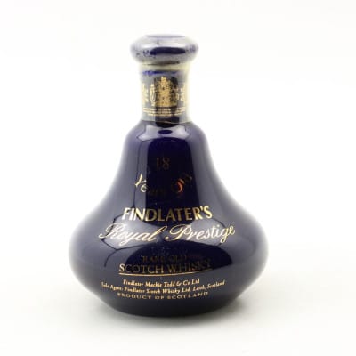 Findlater’s 18 Year Old Royal Prestige Ceramic Decanter Mini 10cl