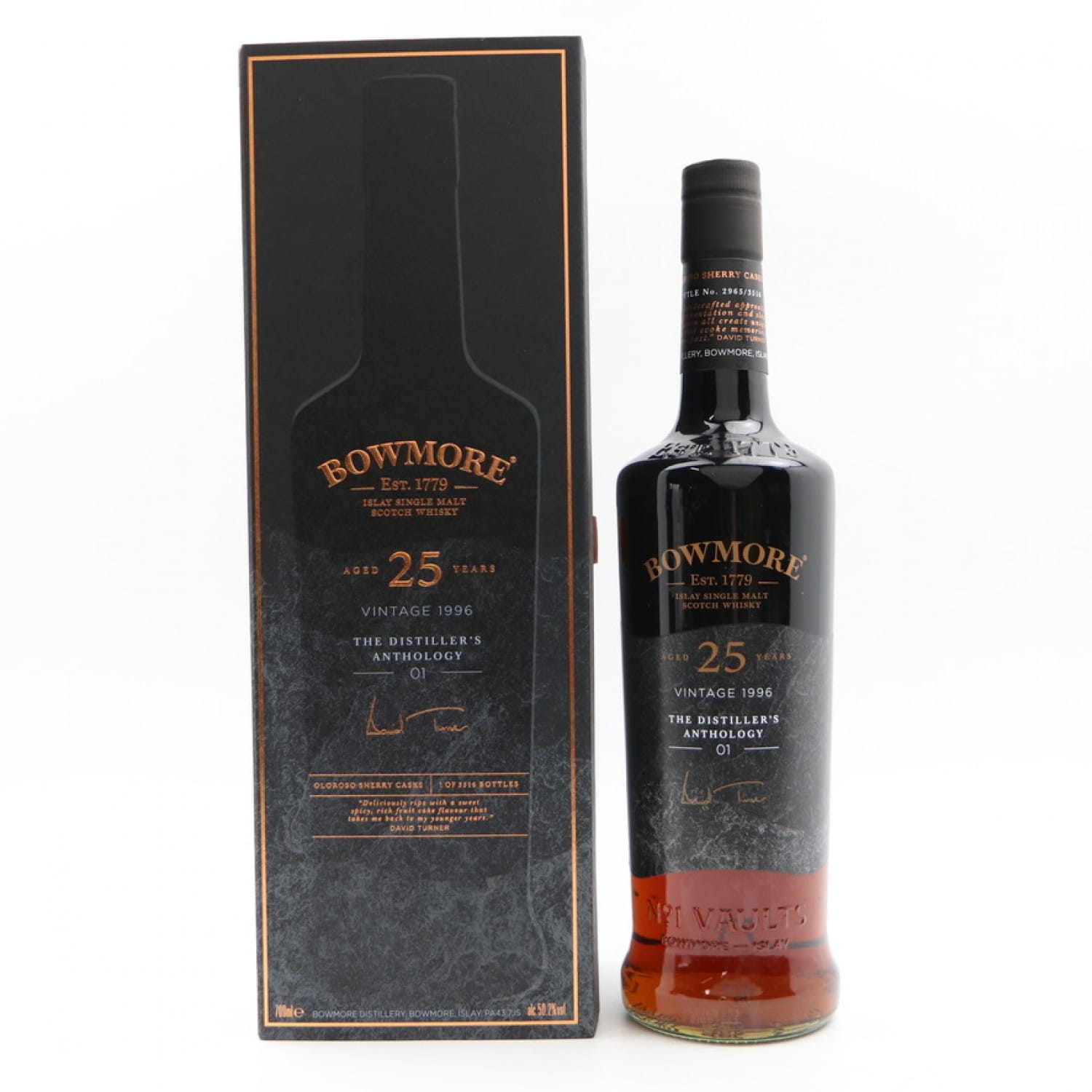 Bowmore 1996 25 Year Old The Distiller s Anthology No1 The 143rd bowmore-1996-25-year-old-the-distiller-s-anthology-no1-the-143rd