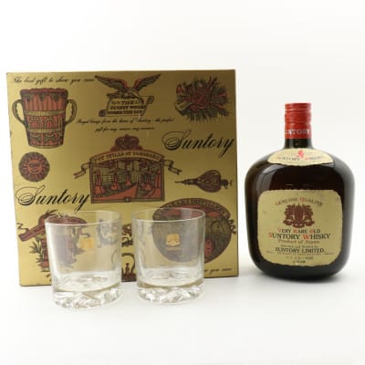 Suntory Very Rare Old With Glasses Set 76cl