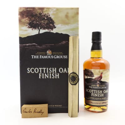 Famous Grouse Scottish Oak Finish Gift Set 50cl