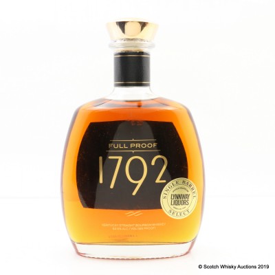 Barton 1792 Full Proof Bourbon Single Barrel Select For Lynnway Liquors 75cl