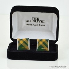 GLENLIVET TARTAN CUFFLINKS