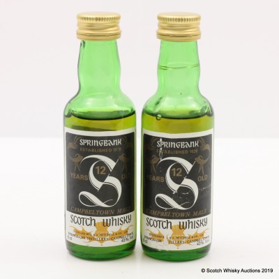Springbank 12 Year Old Old Style Minis 2 x 5cl