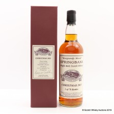 Springbank Christmas 2013 Burgundy Wood Private Shareholder Bottling
