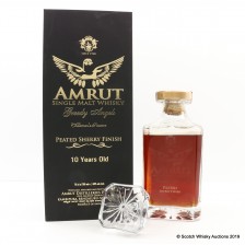 AMRUT 10 YEAR OLD CHAIRMAN S RESERVE  GREEDY ANGELS  PEATED SHERRY FINISH