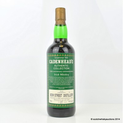 Cadenhead's Jameson's Bow Street Distillery 1963 27 Year Old 75cl