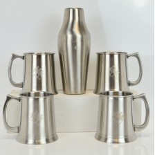Monkey Shoulder Tankards X 4 Monkey Shoulder Cocktail Shaker Set
