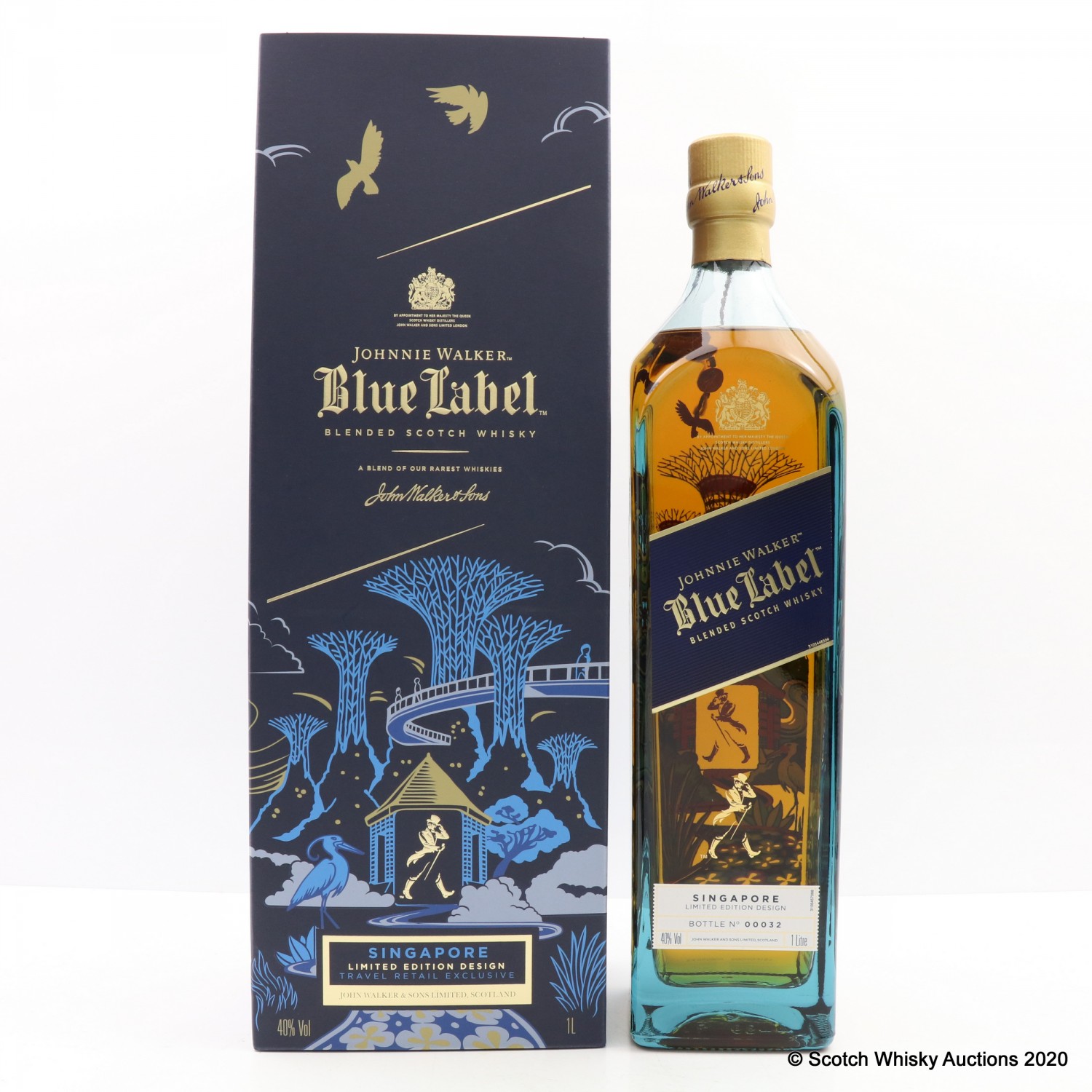 Johnnie Walker Blue Label Singapore Edition 1L The 107th Auction