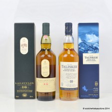 LAGAVULIN 16 YEAR OLD   TALISKER 10 YEAR OLD 2 X 20CL
