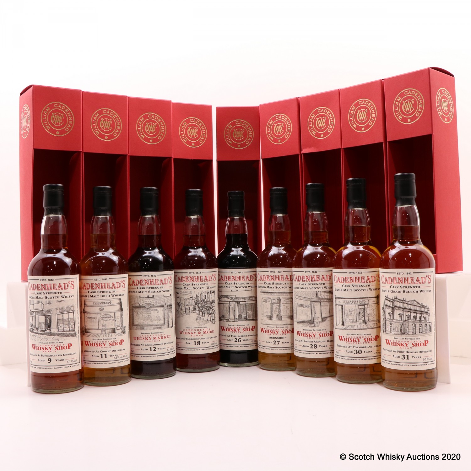 Cadenhead's Whisky Shop Collection 2019 9 x 70cl The 109th Auction