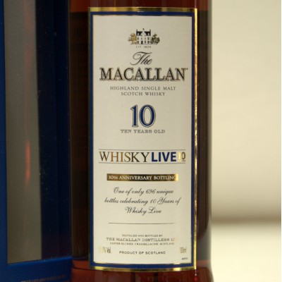 Macallan Whisky Live 10th Anniversary 10 Year Old