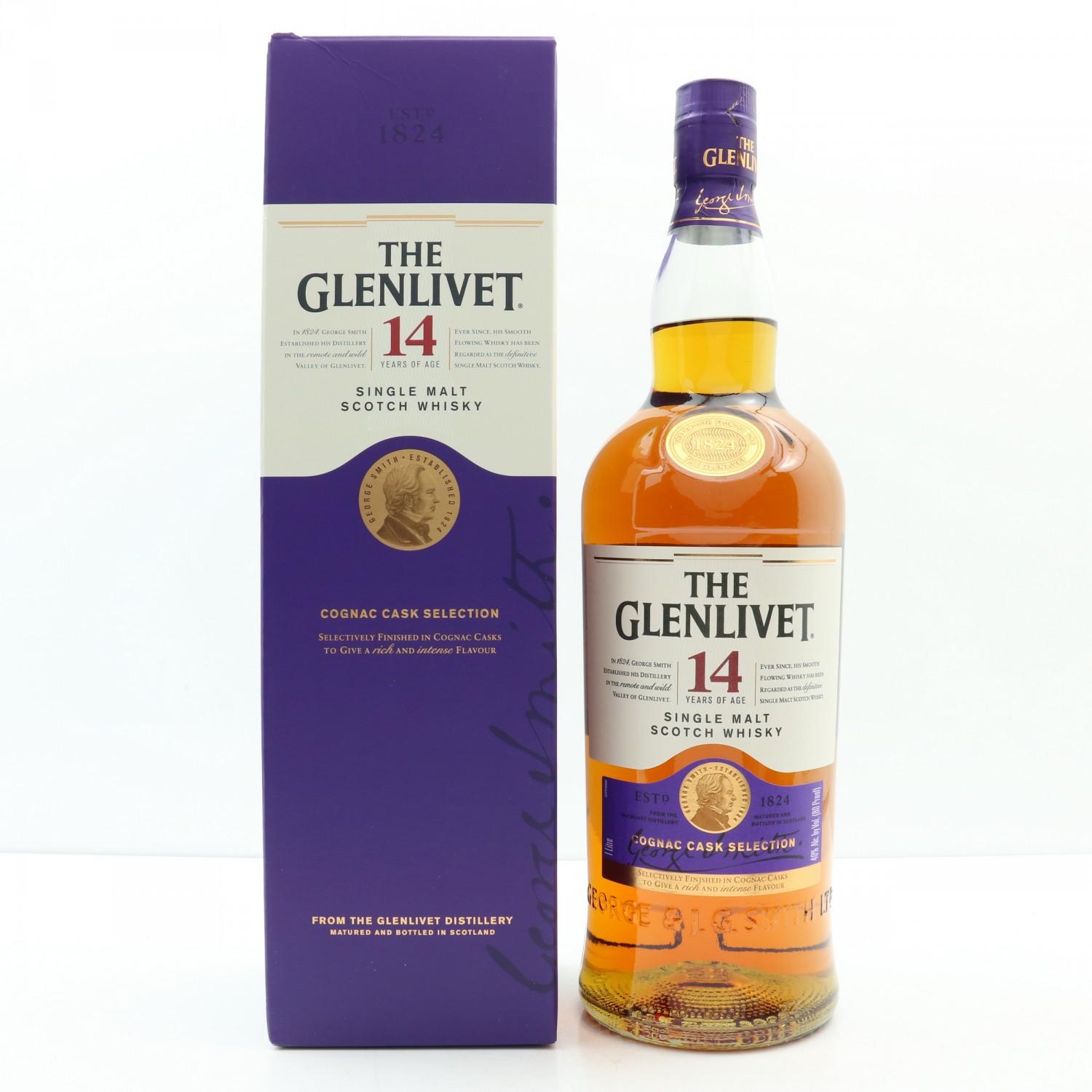 Glenlivet 14 Year Old Cognac Cask Selection 1L The 110th Auction