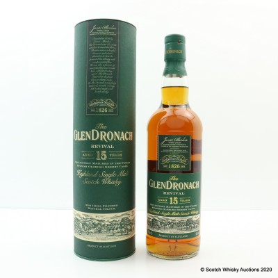 GlenDronach Revival 15 Year Old, Oloroso Sherry & Pedro Ximénez Cask, 2015, 46%