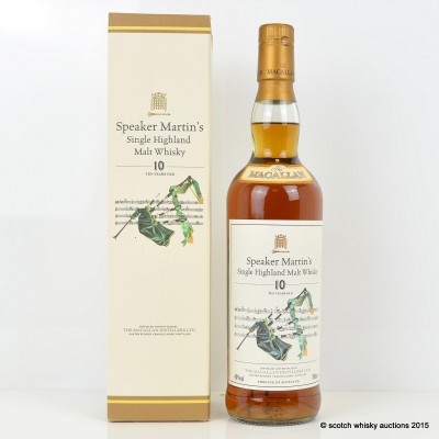 Macallan Speaker Martin's 10 Year Old