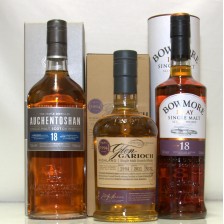 Auchentoshan 18 Bowmore 18 Glen Garioch 1994