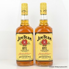 JIM BEAM RYE X 2