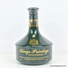 Kings Privilege 21 Green Ceramic Decanter