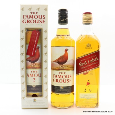 Famous Grouse & Johnnie Walker Red Label 2 x 70cl