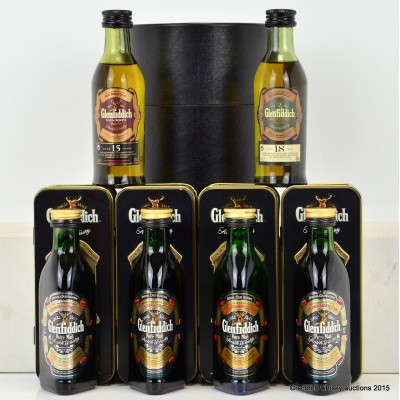 Glenfiddich Clans Of The Highlands Collection 4 x 5cl Minis & Glenfiddich Mini Collection 2 x 5cl Minis