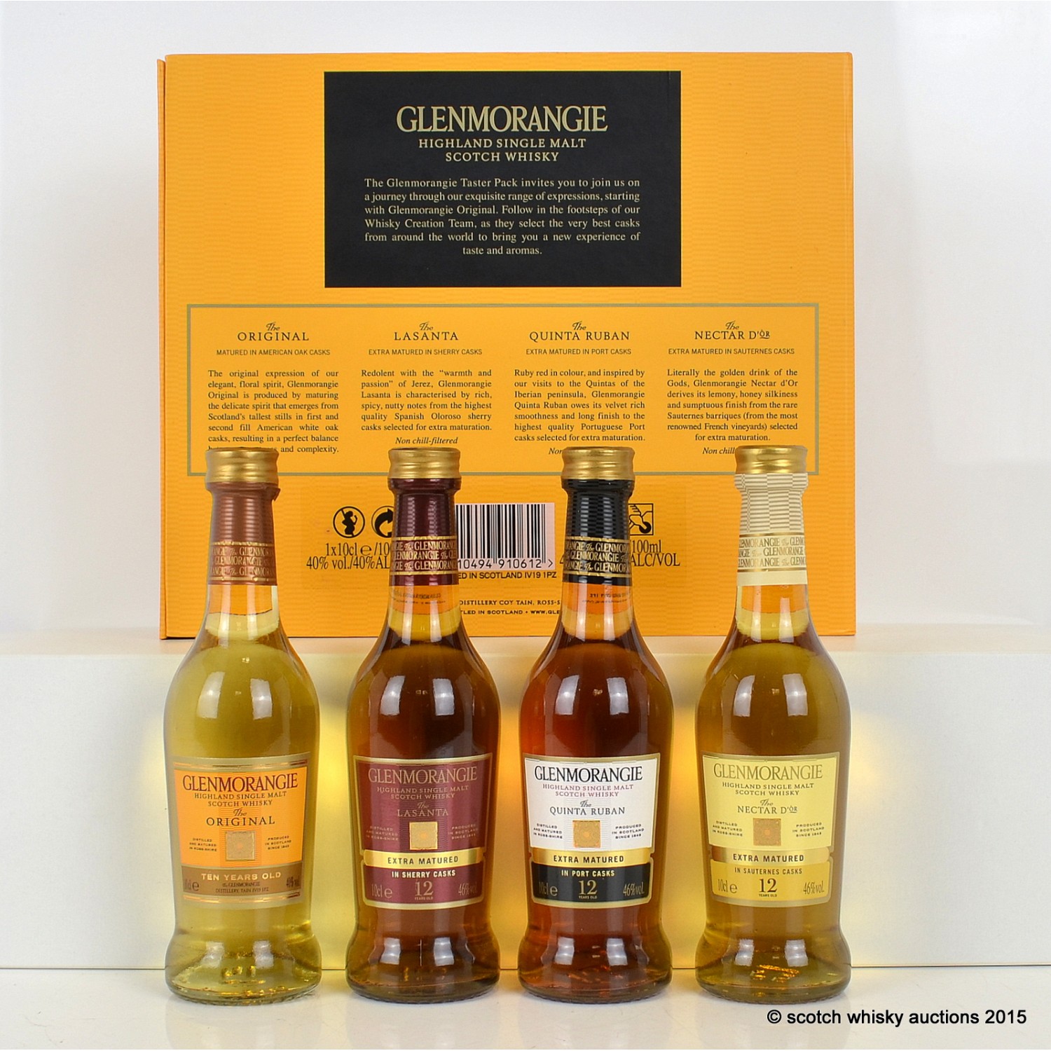 Glenmorangie Taster Pack 4 x 10cl & Glenmorangie Original, Glenmorangie