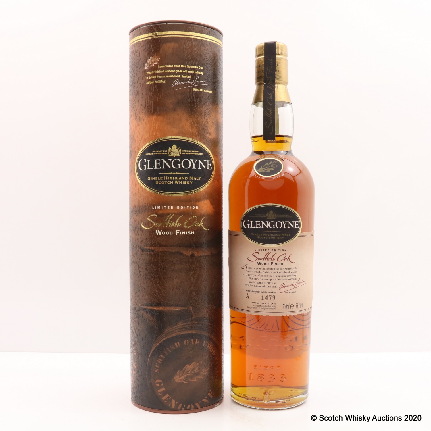 Glengoyne Scottish Oak Wood Finish The 113th Auction Scotch Whisky