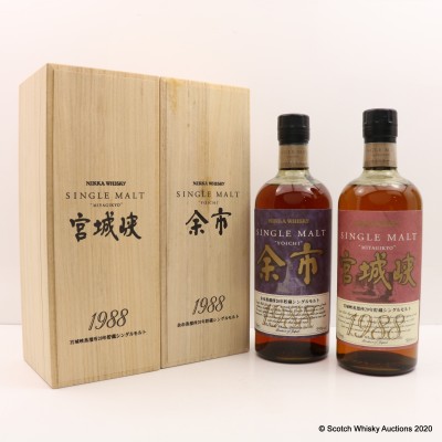 Nikka Miyagikyo 1988 & Nikka Yoichi 1988