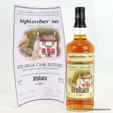 Benriach 1987 24 Highlander Inn Private Bottling With Certificate