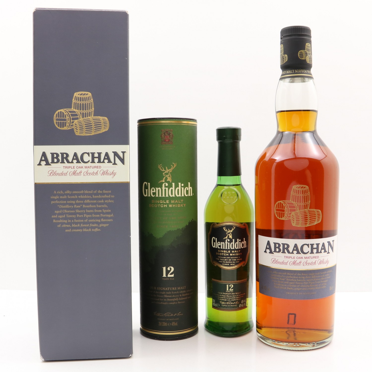 Abrachan Blended Malt Scotch Whisky & Glenfiddich 12 Year Old 20cl The 114th Auction Scotch
