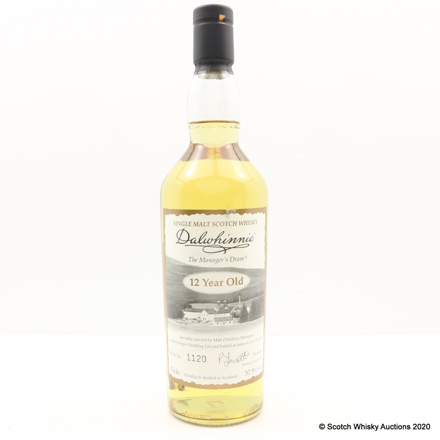 Manager's Dram Dalwhinnie 12 Year Old The 114th Auction Scotch
