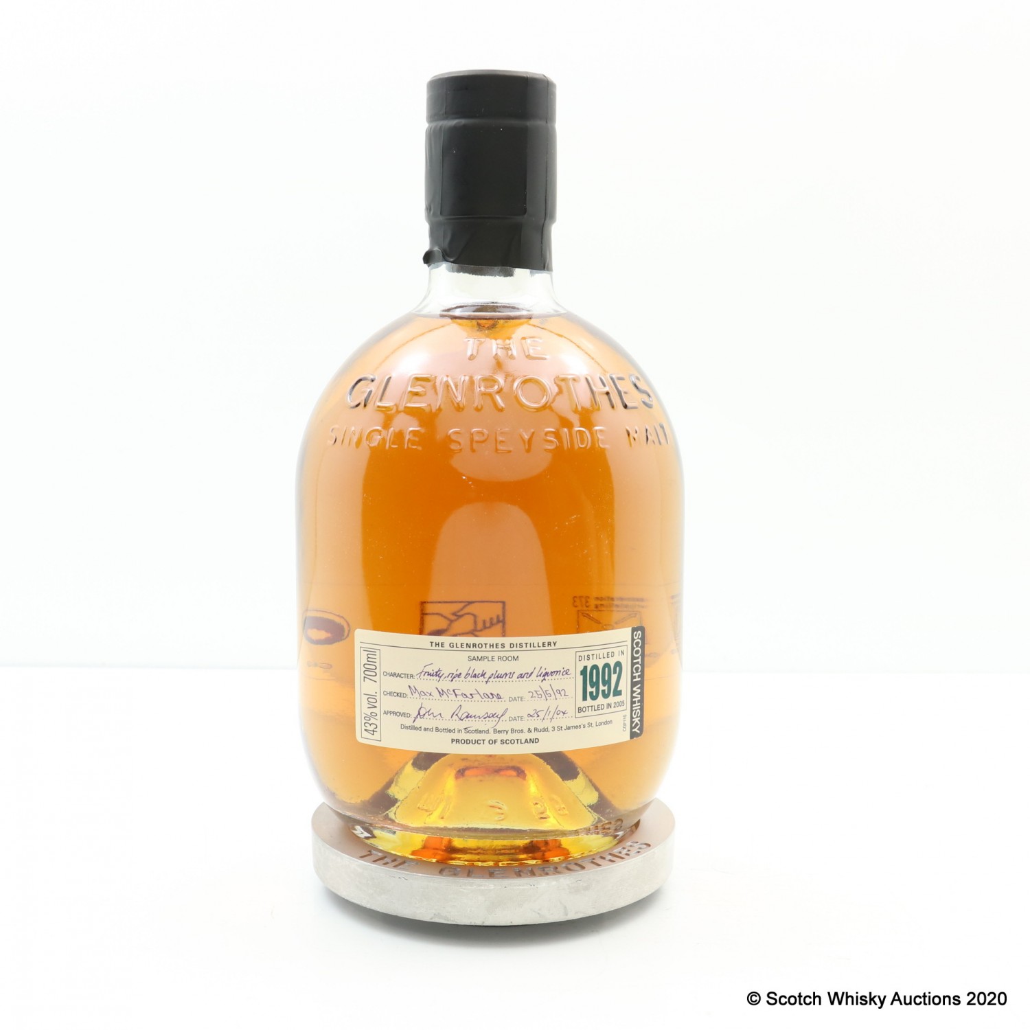 Glenrothes 1992 The 114th Auction Scotch Whisky Auctions