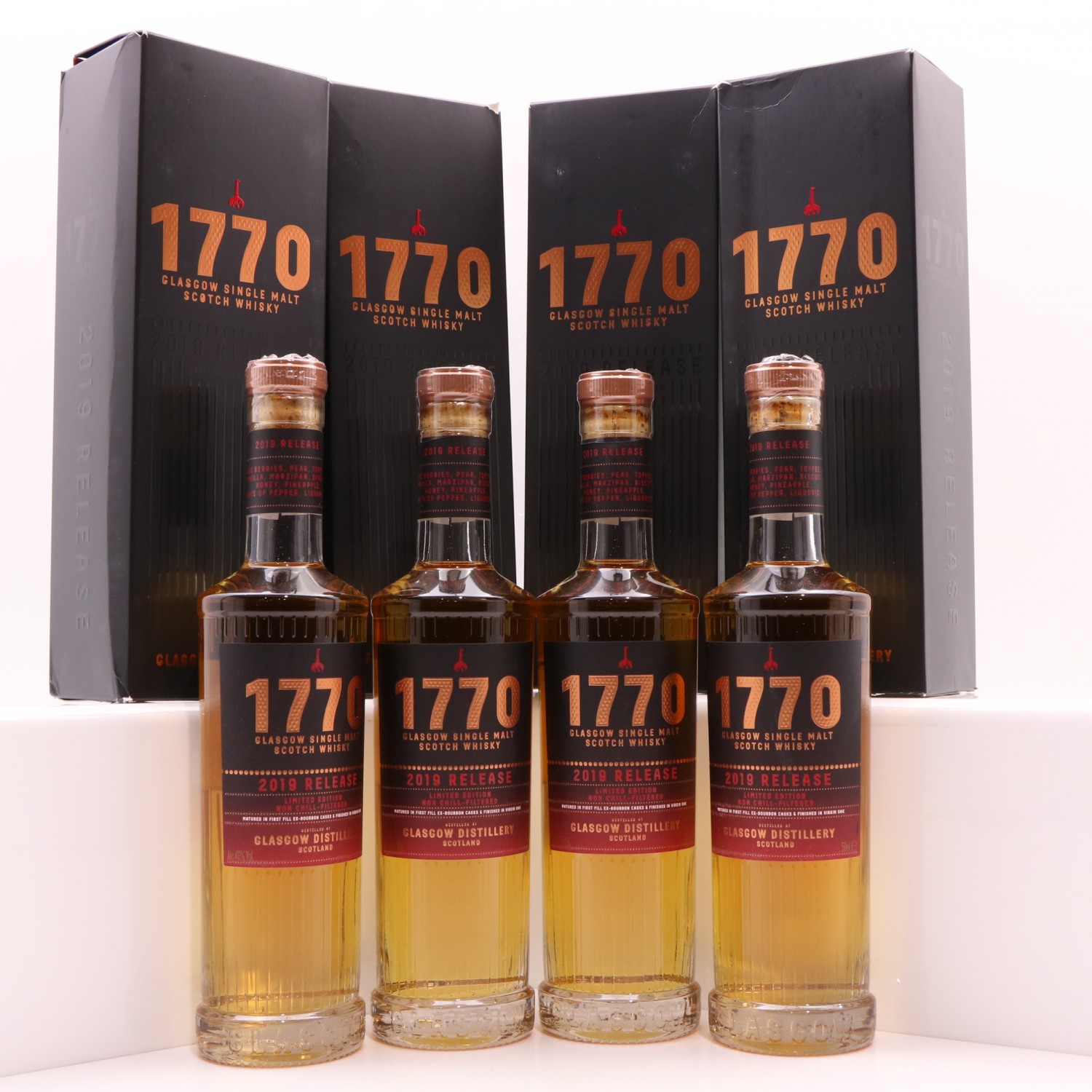 Glasgow Distillery 1770 2019 Release 4 x 50cl The 115th Auction