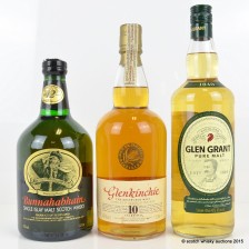 Bunnahabhain 12 Glen Grant Pure Malt Glenkinchie 10