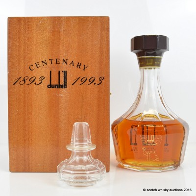 Dunhill Centenary Glass Decanter