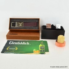 Glenfiddich Cufflinks Key Ring 125th Anniversary Copper Bottle Stop