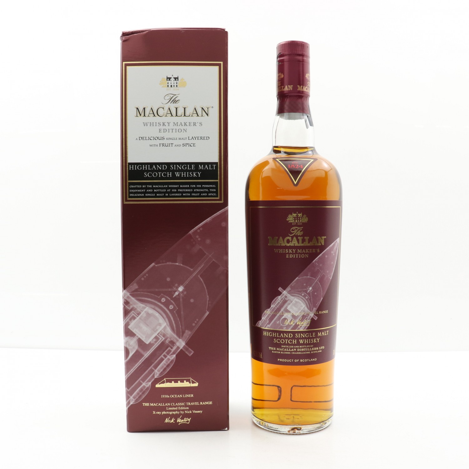 Macallan Whisky Maker's Edition Nick Veasey XRay Classic Travel Range