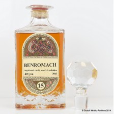BENROMACH 15 YEAR OLD EDINBURGH CRYSTAL DECANTER