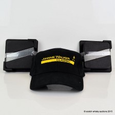 JOHNNIE WALKER LEATHER   STAINLESS STEEL COASTERS X 8   BASEBALL CAP