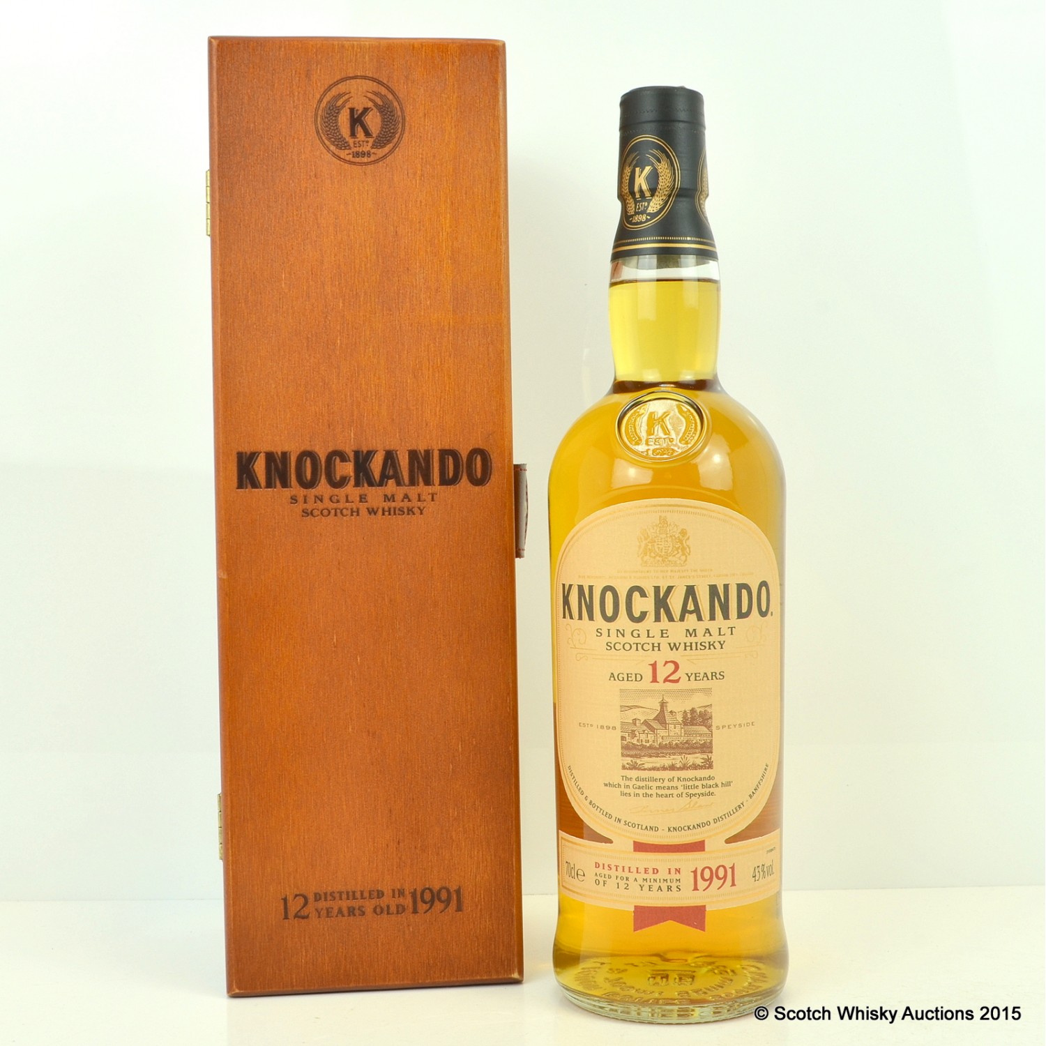 Knockando 1991 12 Year Old in Wooden Box | The 50th Auction | Scotch ...