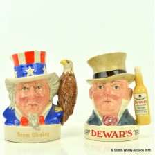 Jim Beam Royal Doulton Uncle Sam Decanter 20cl Dewar S White Label Royal Doulton 18