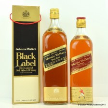 Johnnie Walker Black Label 1 Quart Johnnie Walker Red Label 4 5 Quart