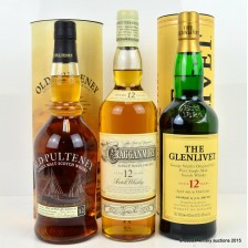 Cragganmore 12 Old Pulteney 12 Glenlivet 12